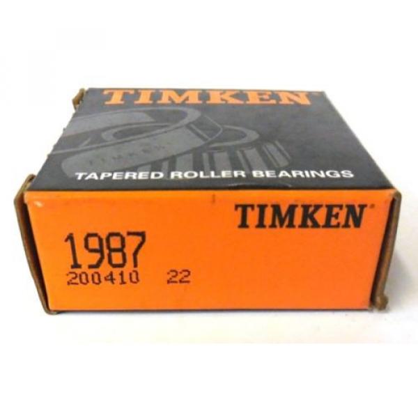 TIMKEN, TAPERED ROLLER BEARING, 1987, 29.975 mm ID, 60.325 mm OD, NEW IN BOX #2 image