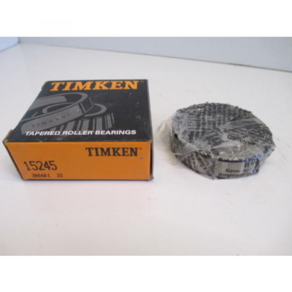 TIMKEN 15245 TAPERED ROLLER BEARING CUP MANUFACTURING CONSTRUCTION NEW #1 image