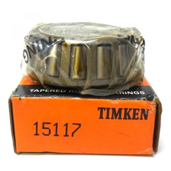 TIMKEN TAPERED ROLLER BEARING 15117, APPROX 1 3/16&#034; ID X 2 3/16&#034; OD #1 image