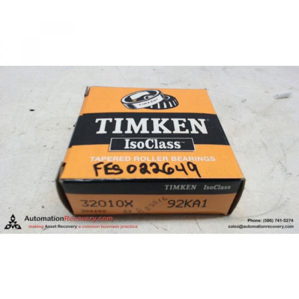 TIMKEN 32010X 92KA1 TAPERED ROLLER BEARING, NEW #108881 #4 image