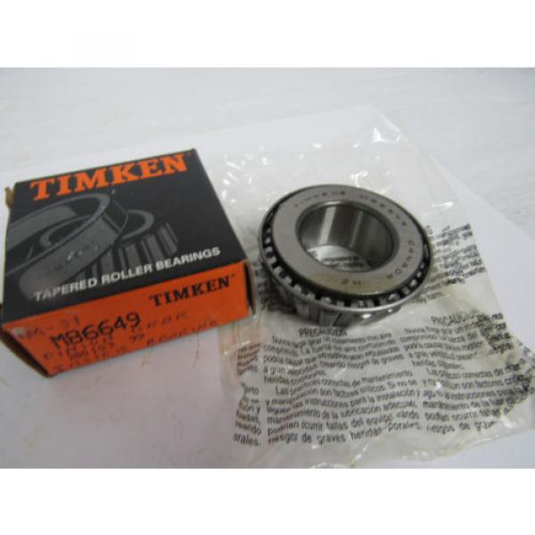 TIMKEN TAPERED ROLLER BEARING M86649 #1 image