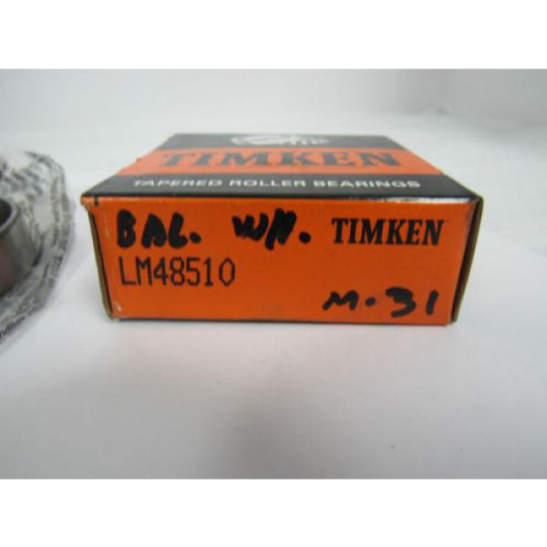 TIMKEN TAPERED ROLLER BEARING LM48510 #6 image