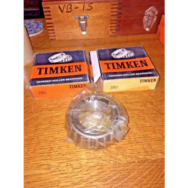 Timken 3981 Tapered Roller Bearing, Single Cone QTY 2 #2 image