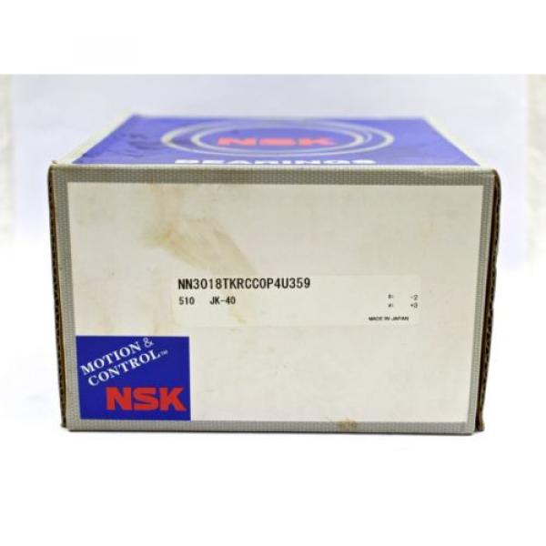 NSK NN3018KR tapered bore double-row cylindrical roller bearing 90x140x37 P4 #2 image