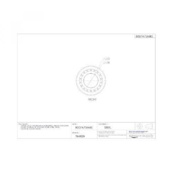 Timken 16137 Tapered Roller Bearing, Single Cone, Standard Tolerance, Straight #2 image