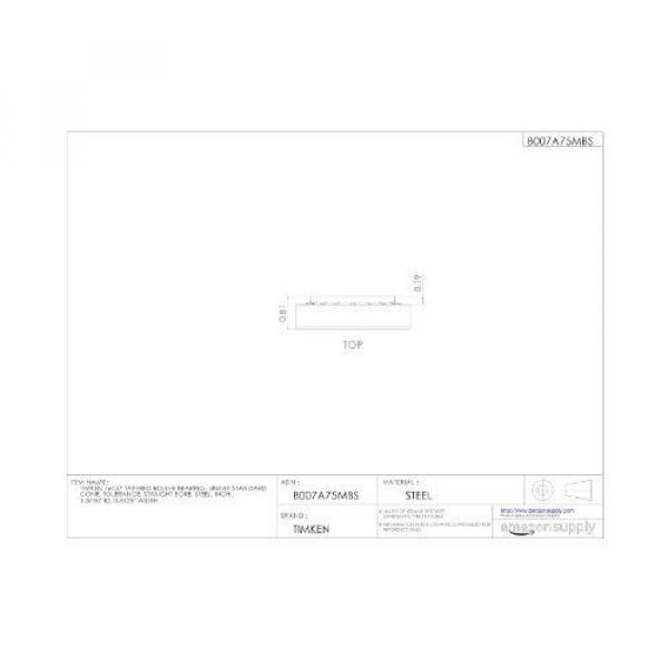 Timken 16137 Tapered Roller Bearing, Single Cone, Standard Tolerance, Straight #4 image