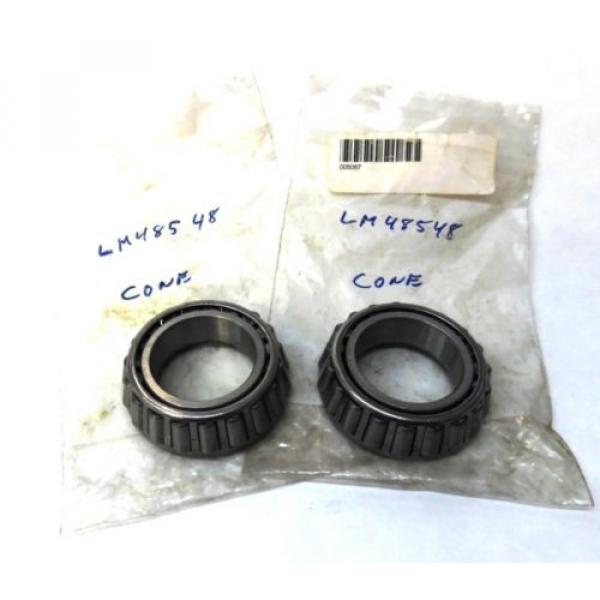 RBI ROLLER BEARING LM48548, SINGLE ROW TAPERED, 1.3125&#034; ID, 2.71&#034; OD, LOT OF 2 #1 image