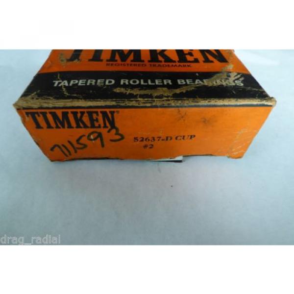 Timken Tapered Roller Bearing Cup Double Row NA 52637D / NA 52637-D #2 image